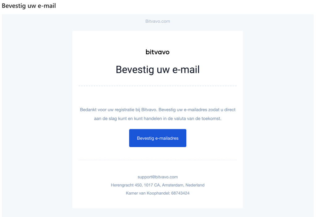 e-mail bevestigen