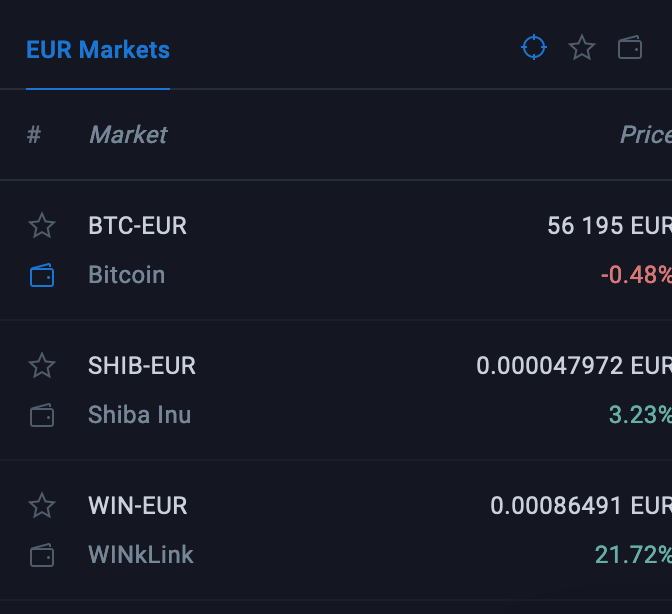 Cryptomunten om te verhandelen