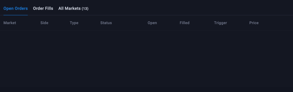 Openstaande en gevulde orders in Bitvavo geavanceerd