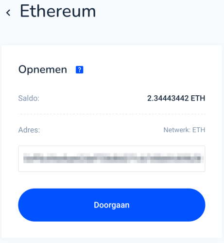 Bitcoin versturen naar walletadres